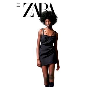 2/30$ Zara black mini dress